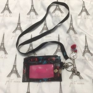 The Sak Pacifica ID Lanyard Keychain Coin Wallet